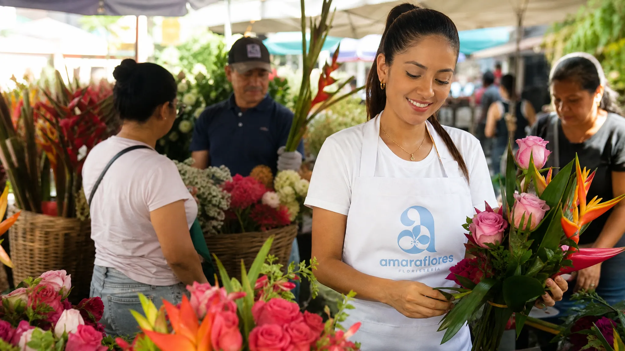Mercado de flores Cali